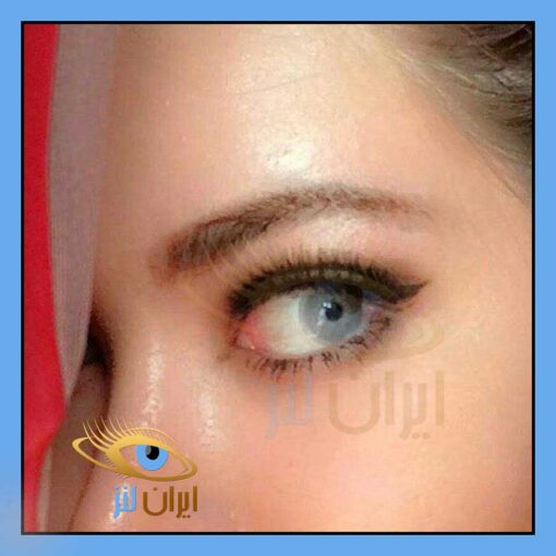 رنگ لنز مجیک اسموک روی چشم مدل