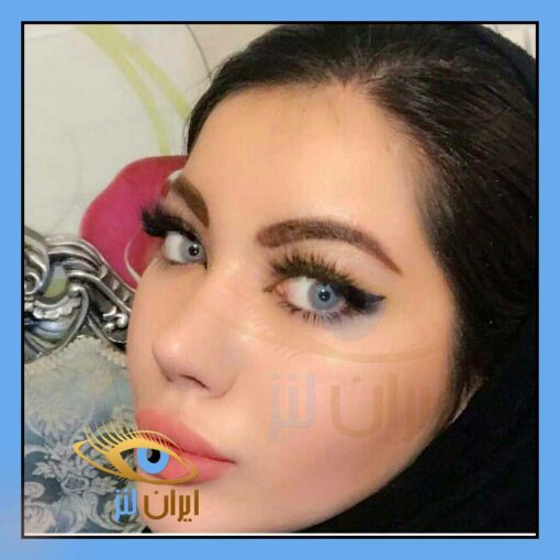 رنگ لنز مجیک اسموک روی چشم مدل