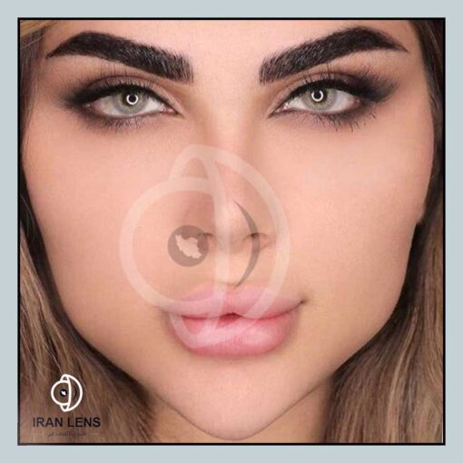 لنز رنگی و طبی طوسی سبز روشن