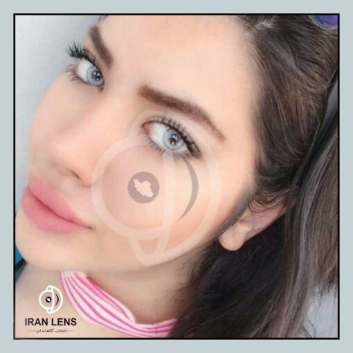 عکسلنز رنگی آبی روشن یخی دوردار سالانه