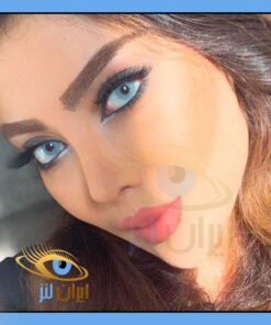 لنز رنگی آلاسکا روی چشم مدل