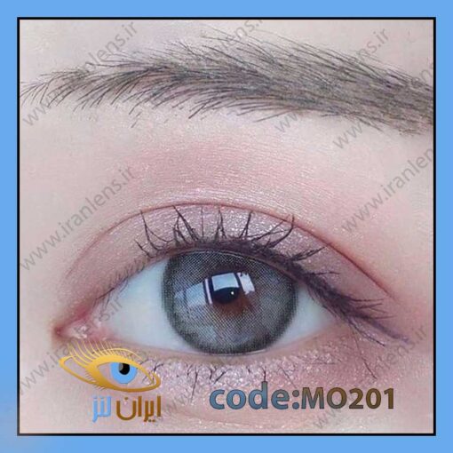 لنز رنگی طوسی با ته رنگ سبز الیویا گری سالانه