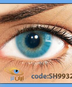 لنز چشم رنگی زیبایی بدون نمره بدون دور آبی خالص روشن سالانه ازول هیدروکور برند سولوتیکا