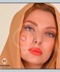 لنز رنگی کوکو طوسی عسلی روشن بدون دور برند گلوریا
