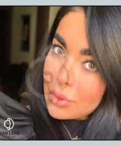 لنز زنگی عسلی قهوه ای با میکس سبز دوردار سالانه