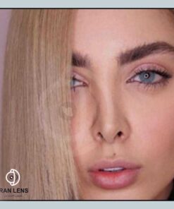 لنز چشم رنگی آبی متوسط روشن بدون دور