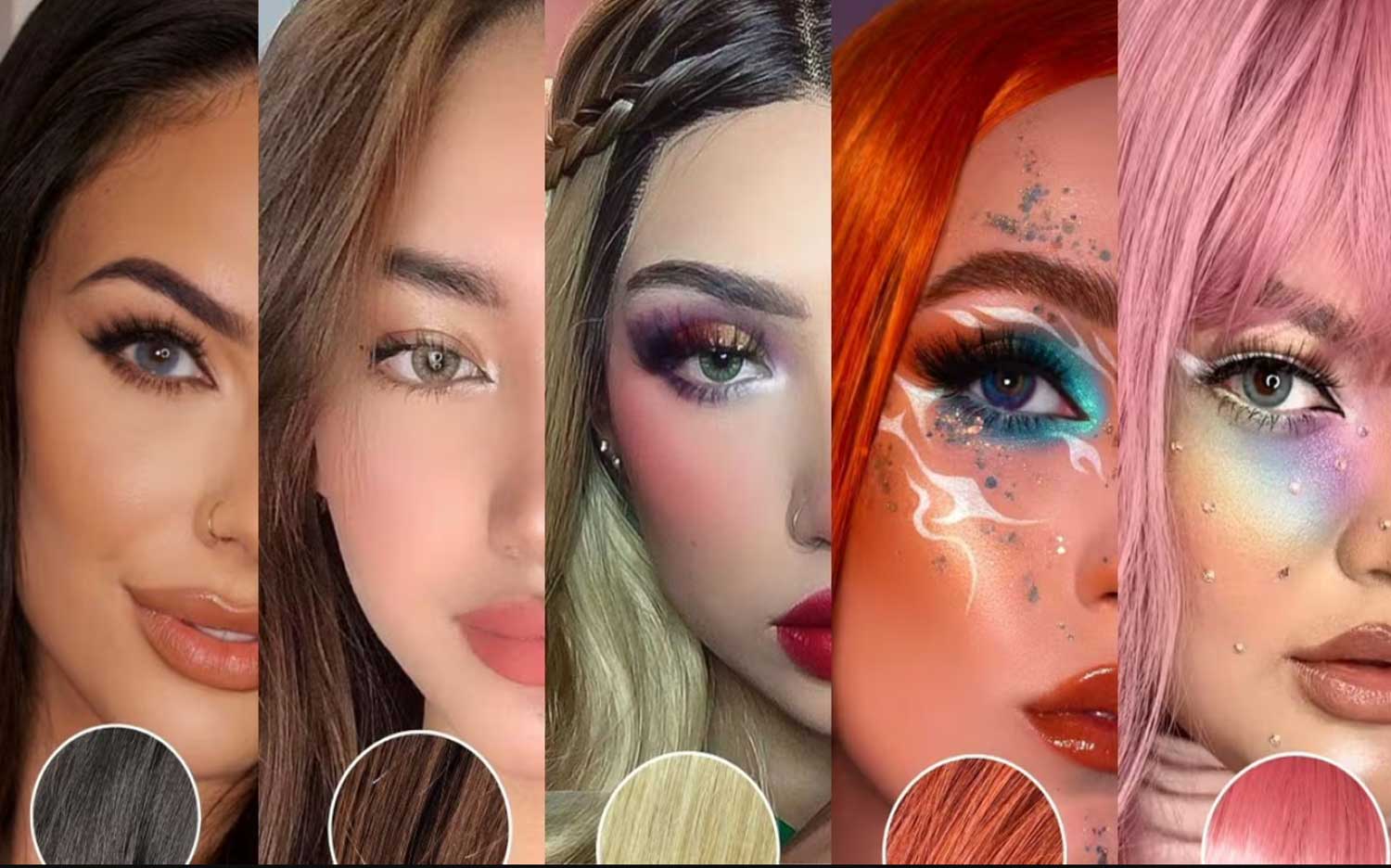 تناسب رنگ لنز با رنگ مو و پوست