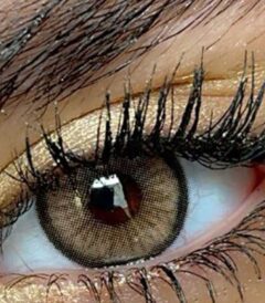 لنز رنگی سلنا عسلی قهوه ای دوردار کاپوچینو ماهانه